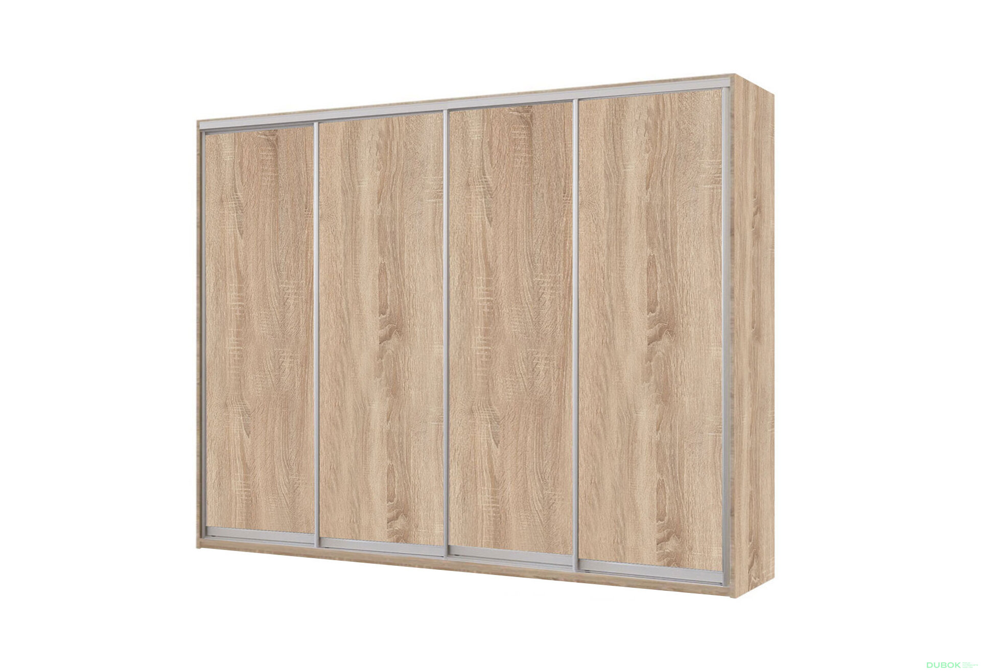 Obrázek 1 - Skříň 4D 2700x2400x600, 4 DTD, Světlý dub sonoma