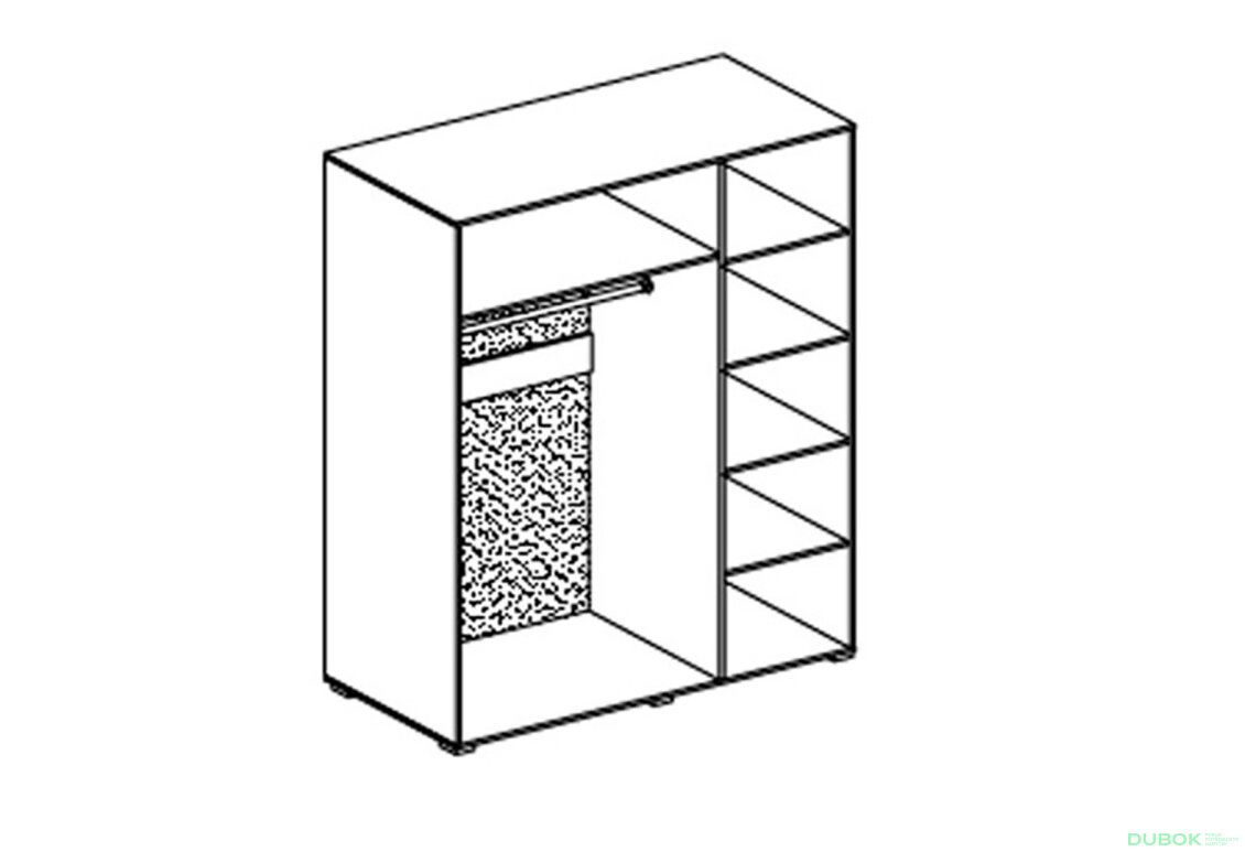 Obrázek 2 - Skříň 3D Bianko bílá