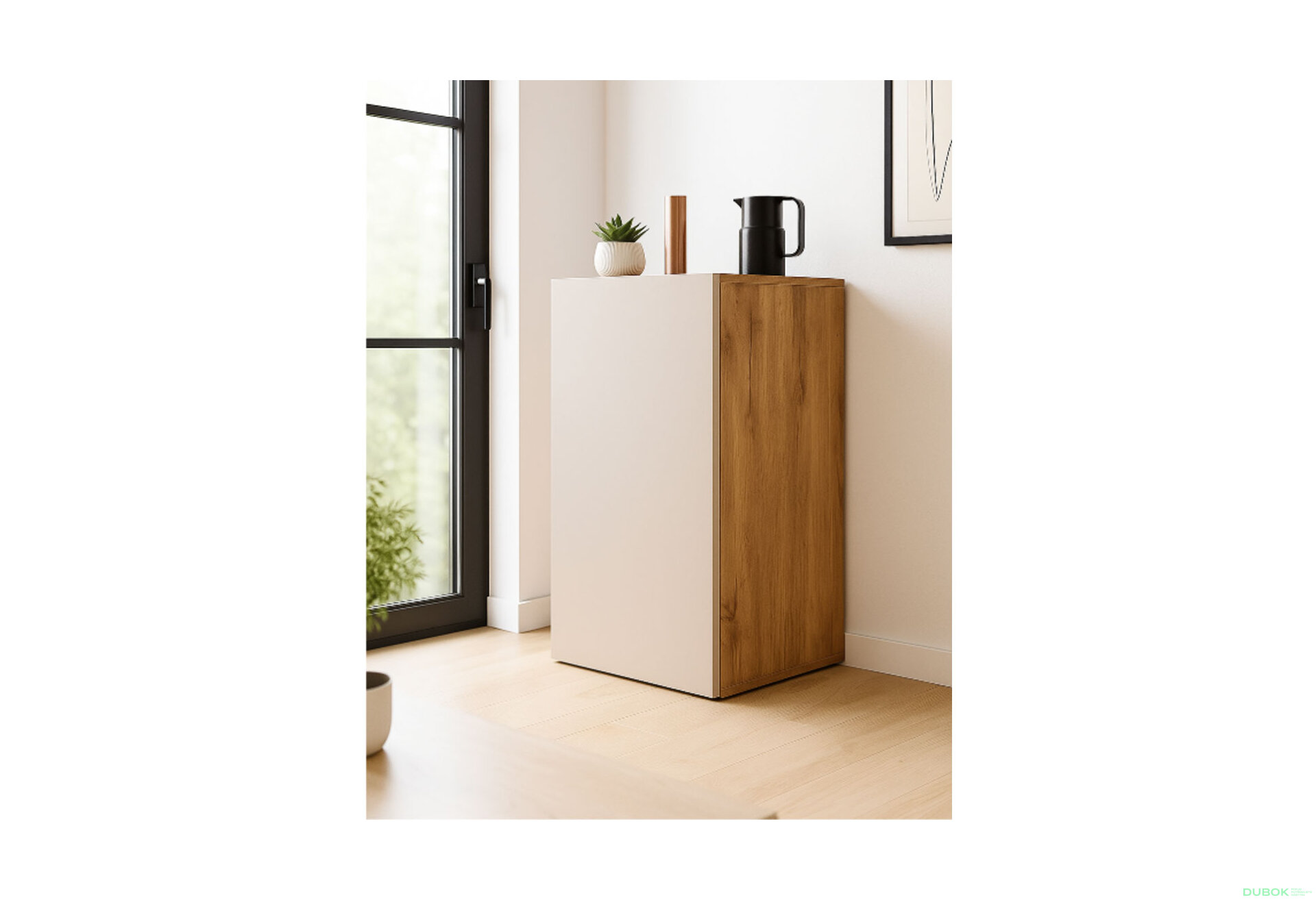 Obrázek 2 - Komoda 1D 40 cm dub apalačský / kašmír Space