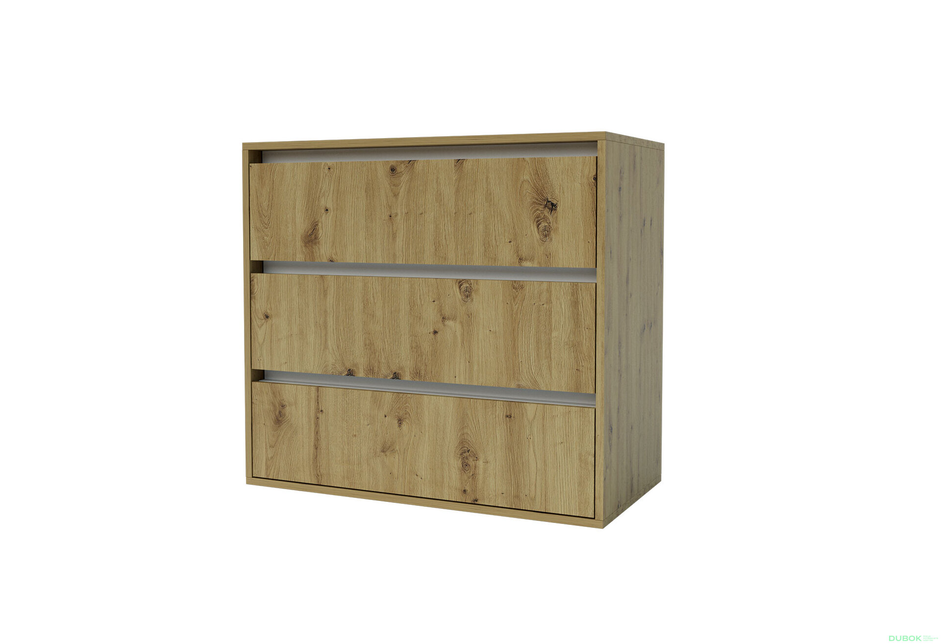 Obrázek 1 - Komoda Idea K 760/800/3š dub artisan / nymphaea alba