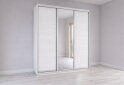 Obrázek 3 - Skříň s posuvnými dveřmi 2000x2200x600 2LTD 1 Zrcadlo Nymphea Alba, profil stříbrný
