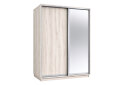 Obrázek 1 - Skříň s posuvnými dveřmi 1800x2200x600 1LTD 1 Zrcadlo Artwood světlý, profil stříbrný