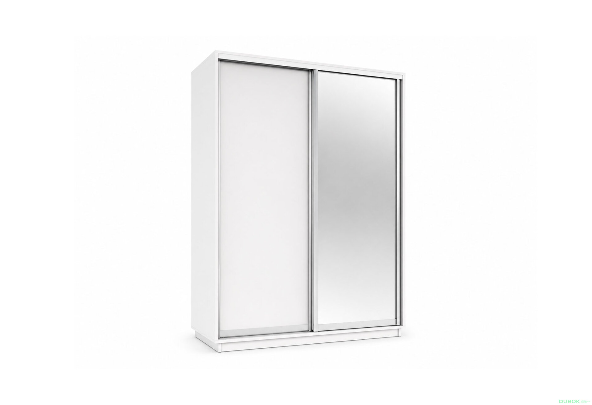 Obrázek 1 - Skříň s posuvnými dveřmi 1800x2400x600 1LTD 1 Zrcadlo Nymphea Alba, profil stříbrný