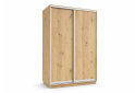 Obrázek 1 - Skříň s posuvnými dveřmi 1500x2200x600 2LTD Dub Artisan, profil stříbrný