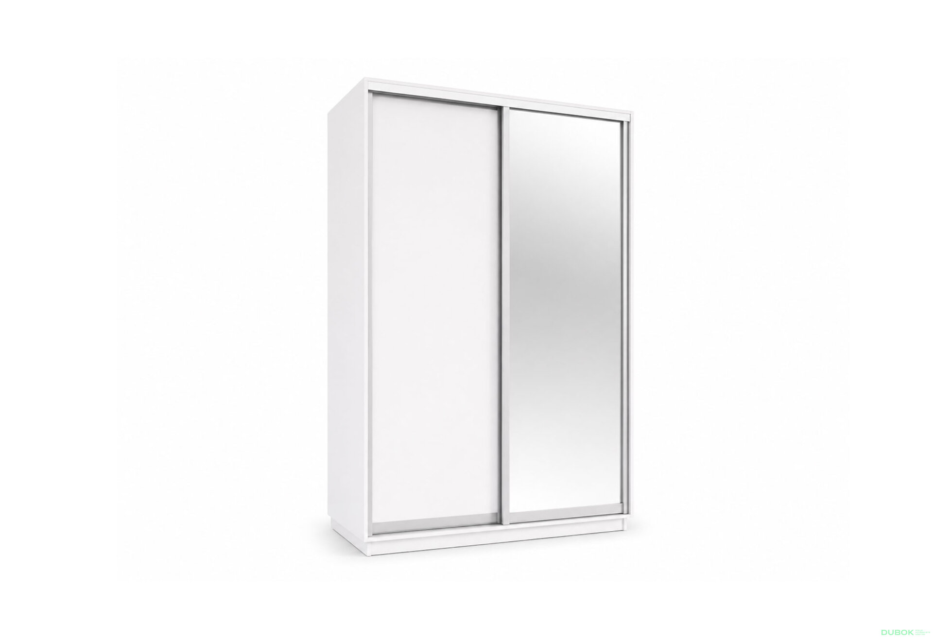 Obrázek 1 - Skříň s posuvnými dveřmi 1500x2200x600 1LTD 1 Zrcadlo Nymphea Alba, profil stříbrný
