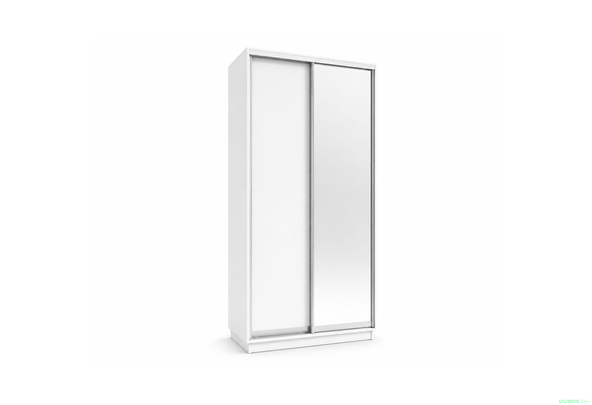 Obrázek 1 - Skříň s posuvnými dveřmi 1200x2200x600 1LTD 1 Zrcadlo nymphaea alba, profil stříbrný
