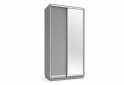 Obrázek 1 - Skříň s posuvnými dveřmi 1200x2200x600 1LTD 1 Zrcadlo šedá myška, profil stříbrný