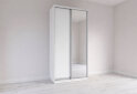 Obrázek 3 - Skříň s posuvnými dveřmi 1200x2400x600 1LTD 1 Zrcadlo Nymphea Alba, profil stříbrný