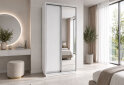 Obrázek 2 - Skříň s posuvnými dveřmi 1200x2400x600 1LTD 1 Zrcadlo Nymphea Alba, profil stříbrný