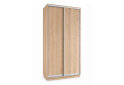 Obrázek 1 - Skříň s posuvnými dveřmi 1000x2200x450 2LTD Dub Sonoma, profil stříbrný