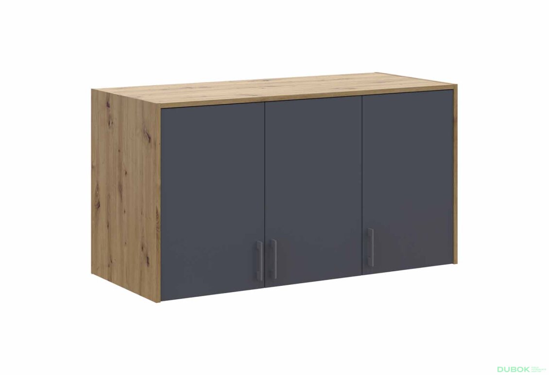 Obrázek 3 - Nástavba Rondi 3 dřevotříska 121x52x65 dub artisan / grafit