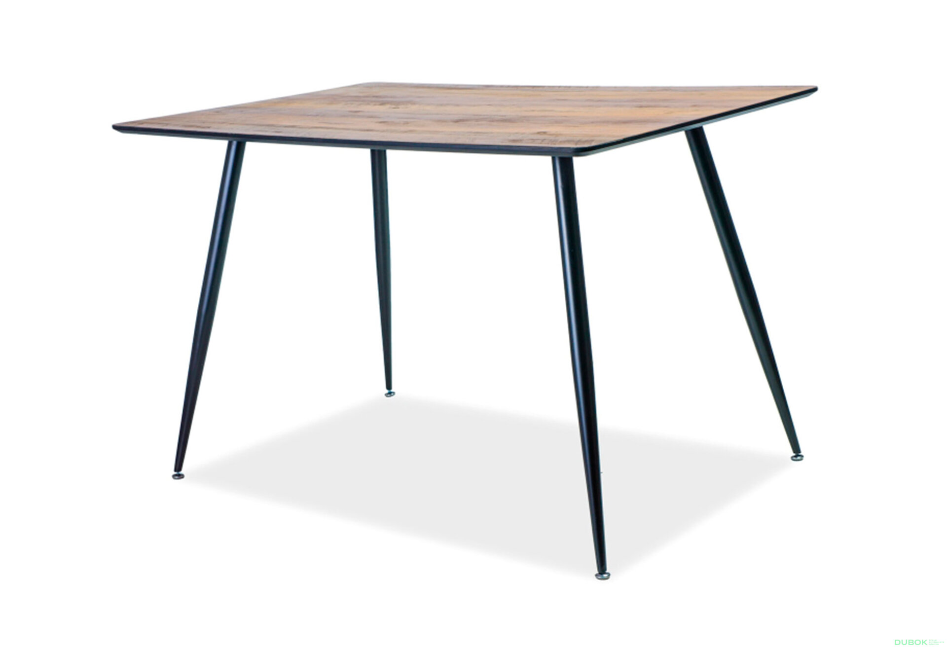 Obrázek 1 - Stůl Remus 120x80 ořech / kov černý matný