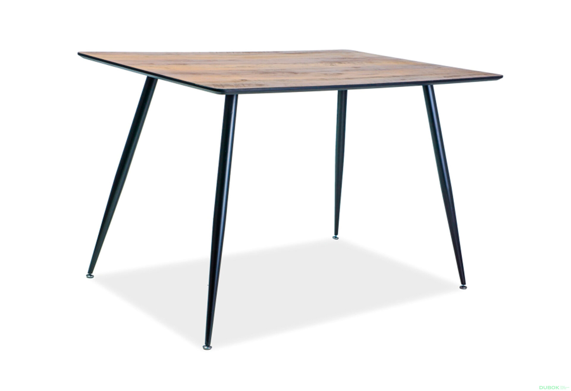 Obrázek 4 - Stůl Remus 120x80 ořech / kov černý matný