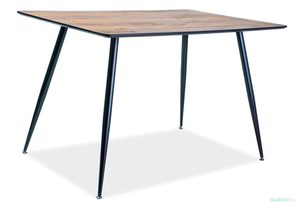 Obrázek 4 - Stůl Remus 120x80 ořech / kov černý matný