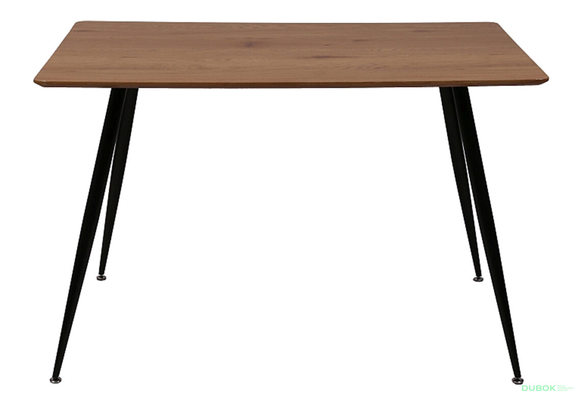 Obrázek 3 - Stůl Remus 120x80 ořech / kov černý matný