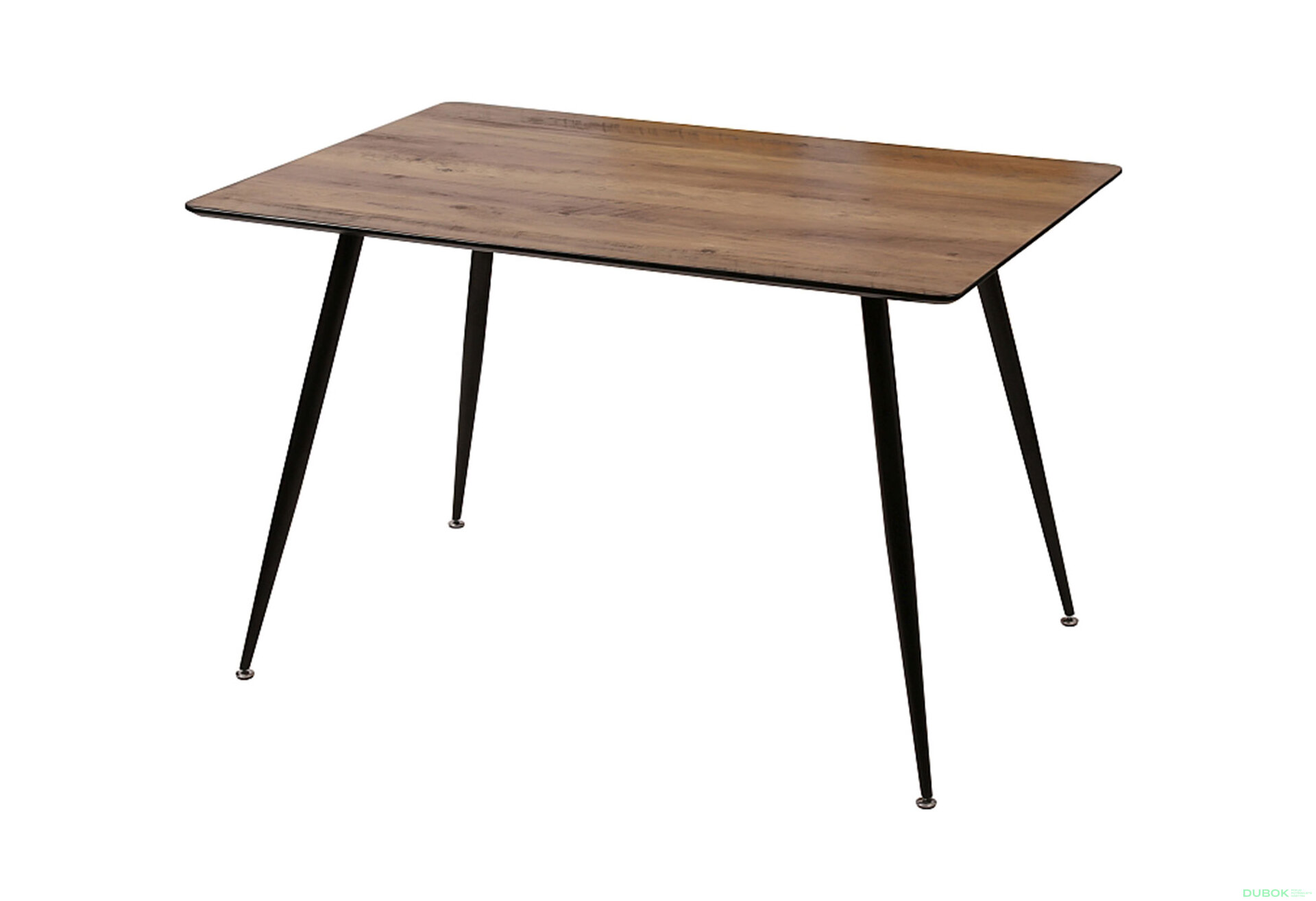 Obrázek 2 - Stůl Remus 120x80 ořech / kov černý matný