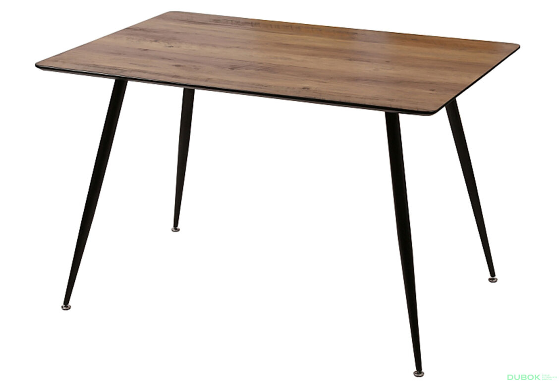 Obrázek 2 - Stůl Remus 120x80 ořech / kov černý matný
