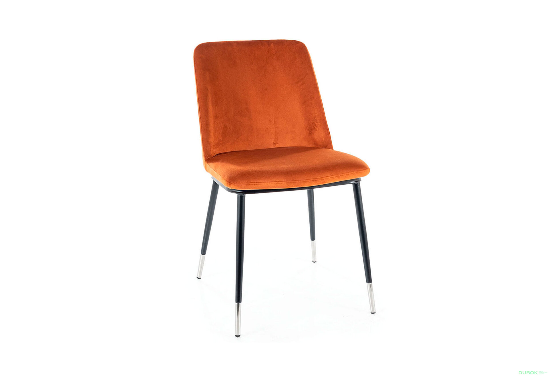Obrázek 2 - Židle Jill Velvet skořice Bluvel 4215, kov černá / chrome