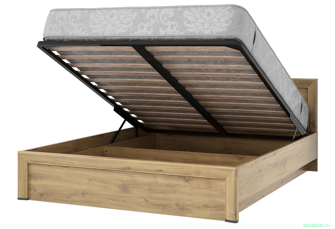 Obrázek 5 - Postel 160x200 s roštem, úložným prostorem Sapori dub navarra