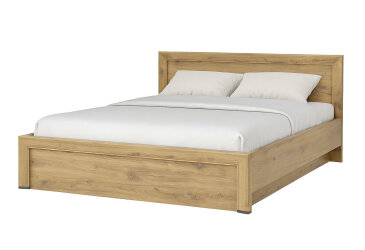 Postel 160x200 s roštem, úložným prostorem Sapori dub navarra