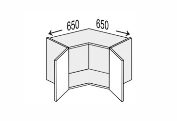 Obrázek Vrchní roh V 90°/360 2dv