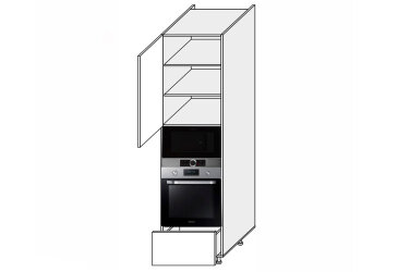 Obrázek Peníz 60PDM1SHX/2320 trouba + mikrovlnná trouba teleskop Pro Blum+Hettich levý