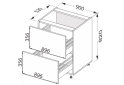 Obrázek 2 - Dno 90N2ŠX/820 Pro Hettich Millenium Premium