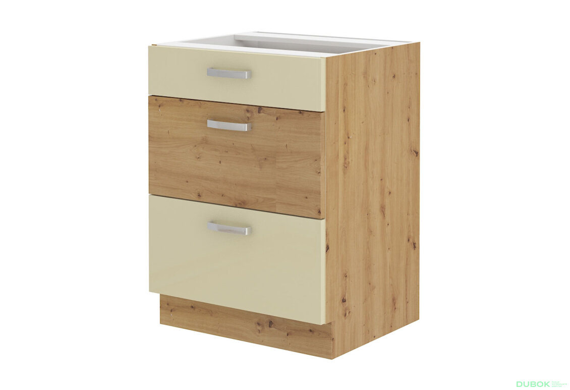 Obrázek 5519 - Kuchyňská sestava 2.75x1.5 m Artisan / krém lesk