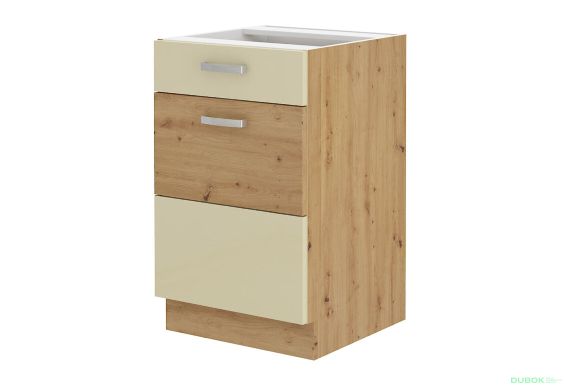 Obrázek 5523 - Kuchyňská sestava 2.75x1.5 m Artisan / krém lesk