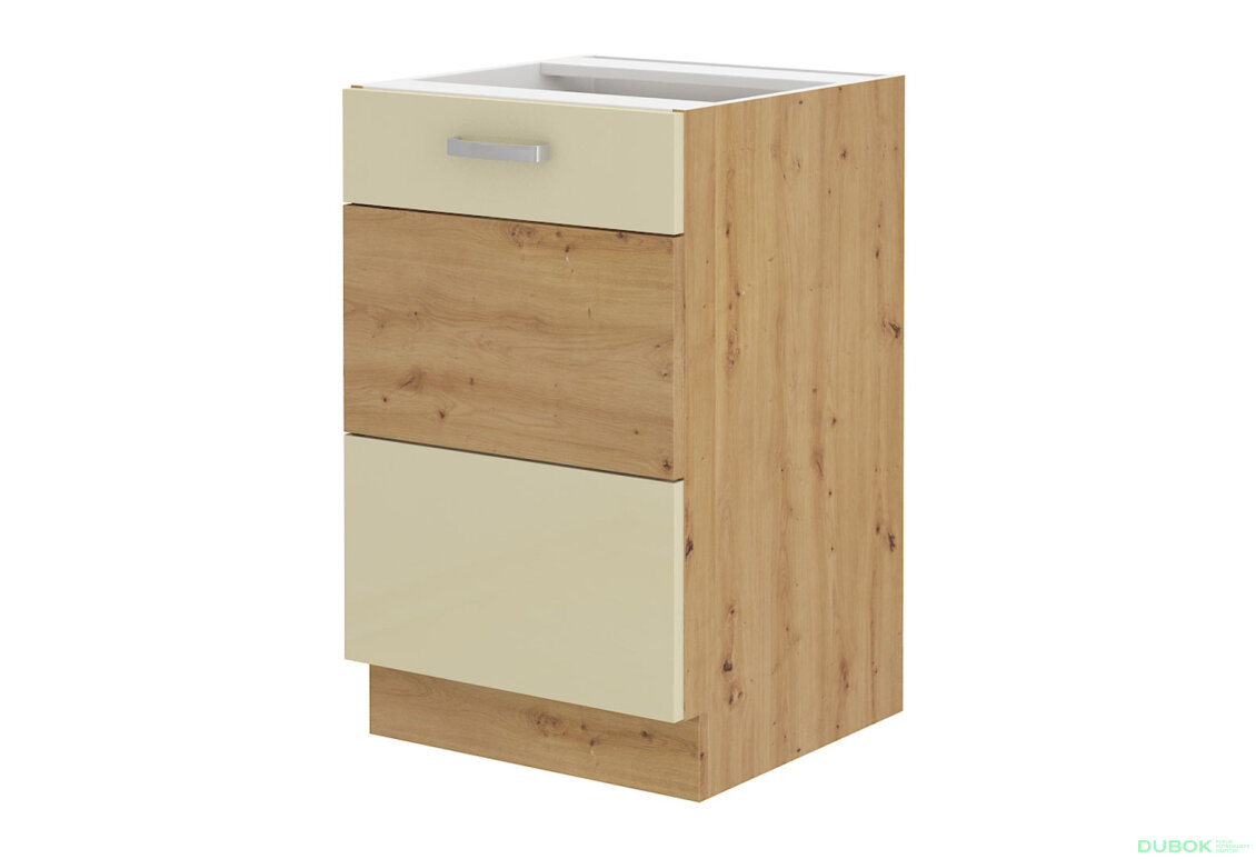 Obrázek 5524 - Kuchyňská sestava 2.75x1.5 m Artisan / krém lesk