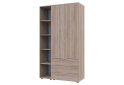 Obrázek 2 - Skříň dvoudveřová s regálem Gelar 115.7 cm Dub sonoma