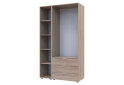 Obrázek 3 - Skříň dvoudveřová s regálem Gelar 115.7 cm Dub sonoma