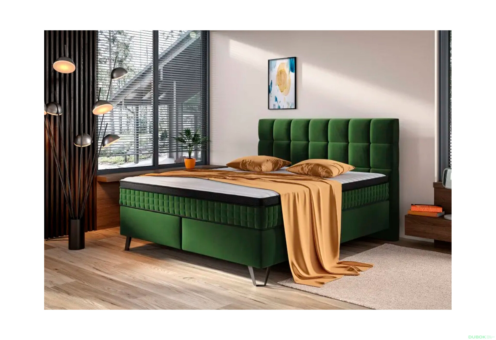 Obrázek 2 - Postel Alexander 180x200 s roštem Fresh 13 Lech, Multipocket