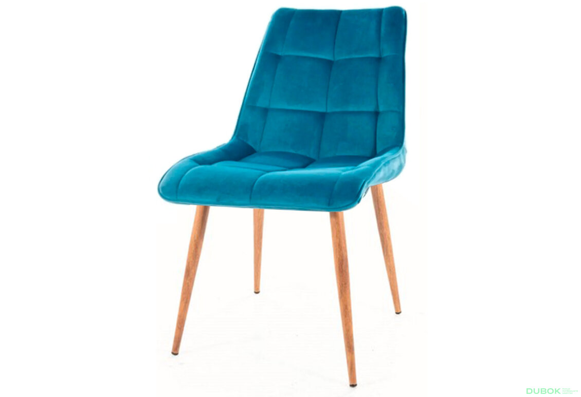Židle Chic D Velvet tyrkysový Bluvel 85