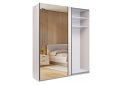 Obrázek 4 - Skříň s posuvnými dveřmi 2.0х2.4m (Dveře kašmírový lesk/Zrcadlo) Lori