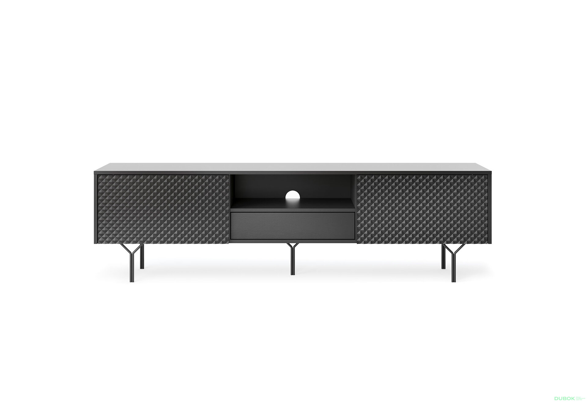 Obrázek 4 - TV stolek RTV180 černý + černý noha Raven