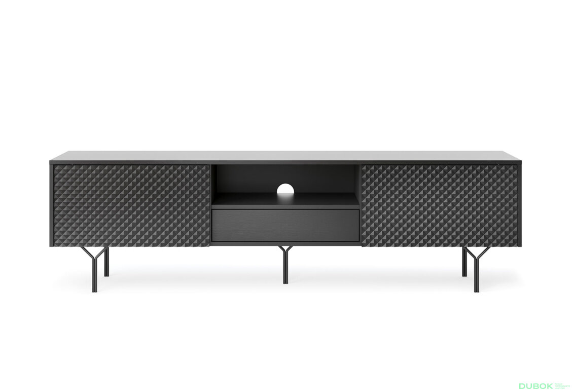 Obrázek 4 - TV stolek RTV180 černý + černý noha Raven