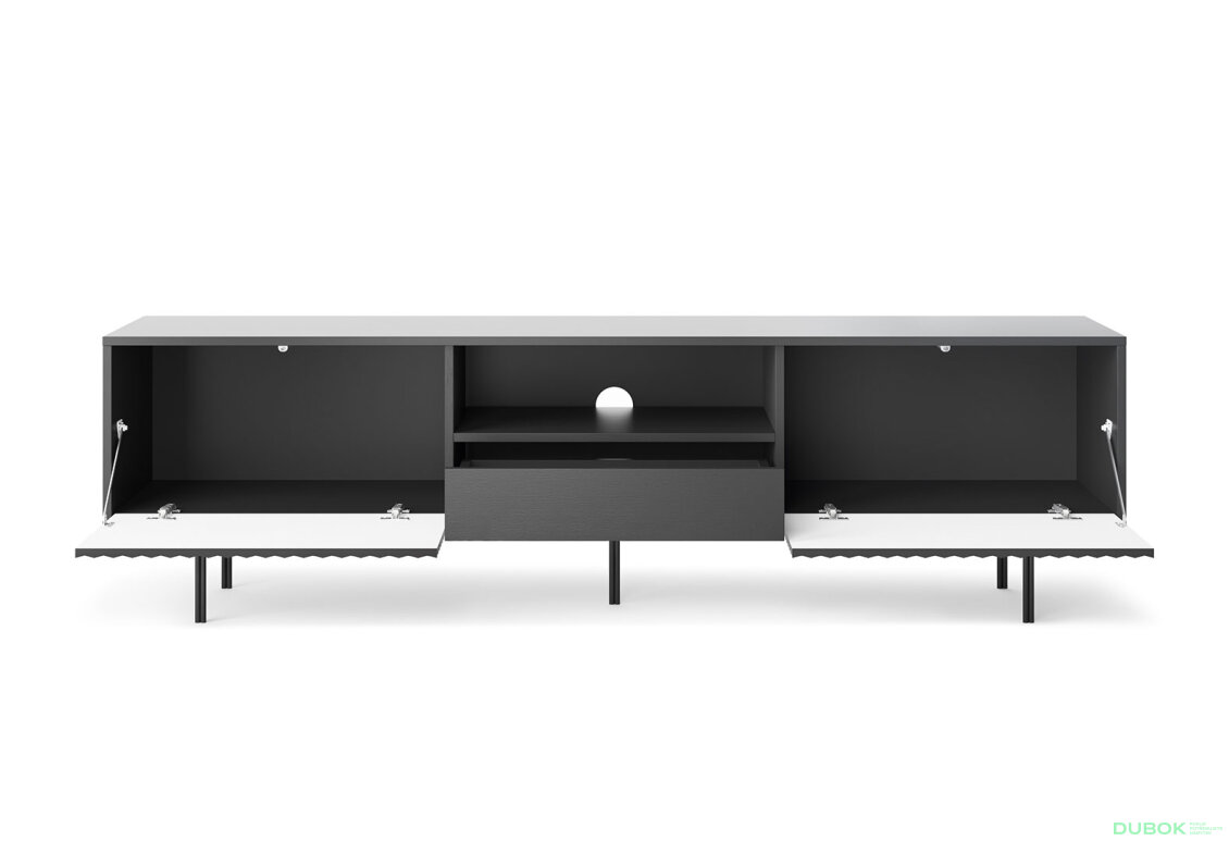 Obrázek 5 - TV stolek RTV180 černý + černý noha Raven