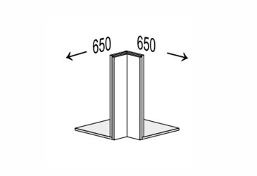 Obrázek Vrchní roh 90°/360 antresol klamání