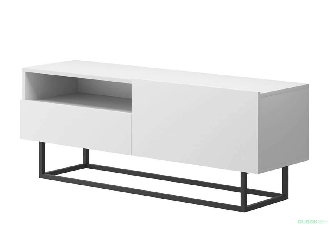 TV stolek ERTVSZ120 bílý + Rám Enjoy