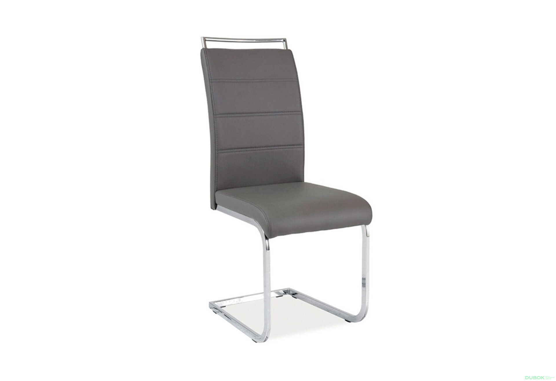 Obrázek 2 - Židle H-441 Chrome, ekokůže šedá