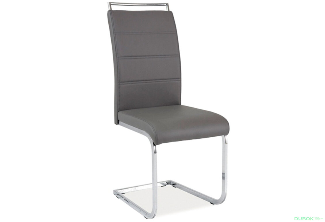 Obrázek 2 - Židle H-441 Chrome, ekokůže šedá