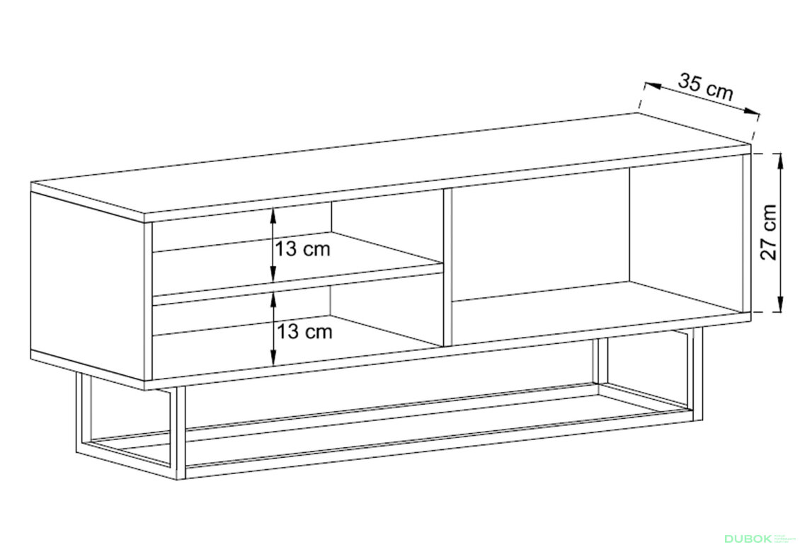 Obrázek 3 - TV stolek ERTVSZ120 bílý Enjoy