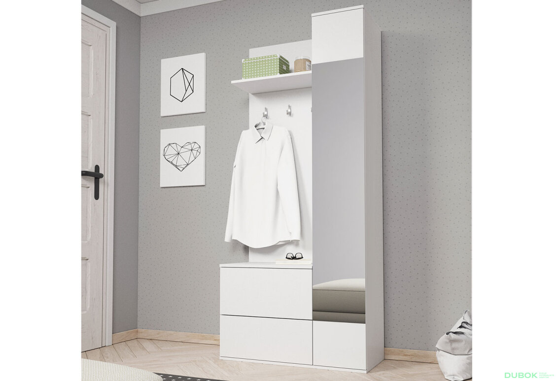 Předsíňová sestava Green bílá