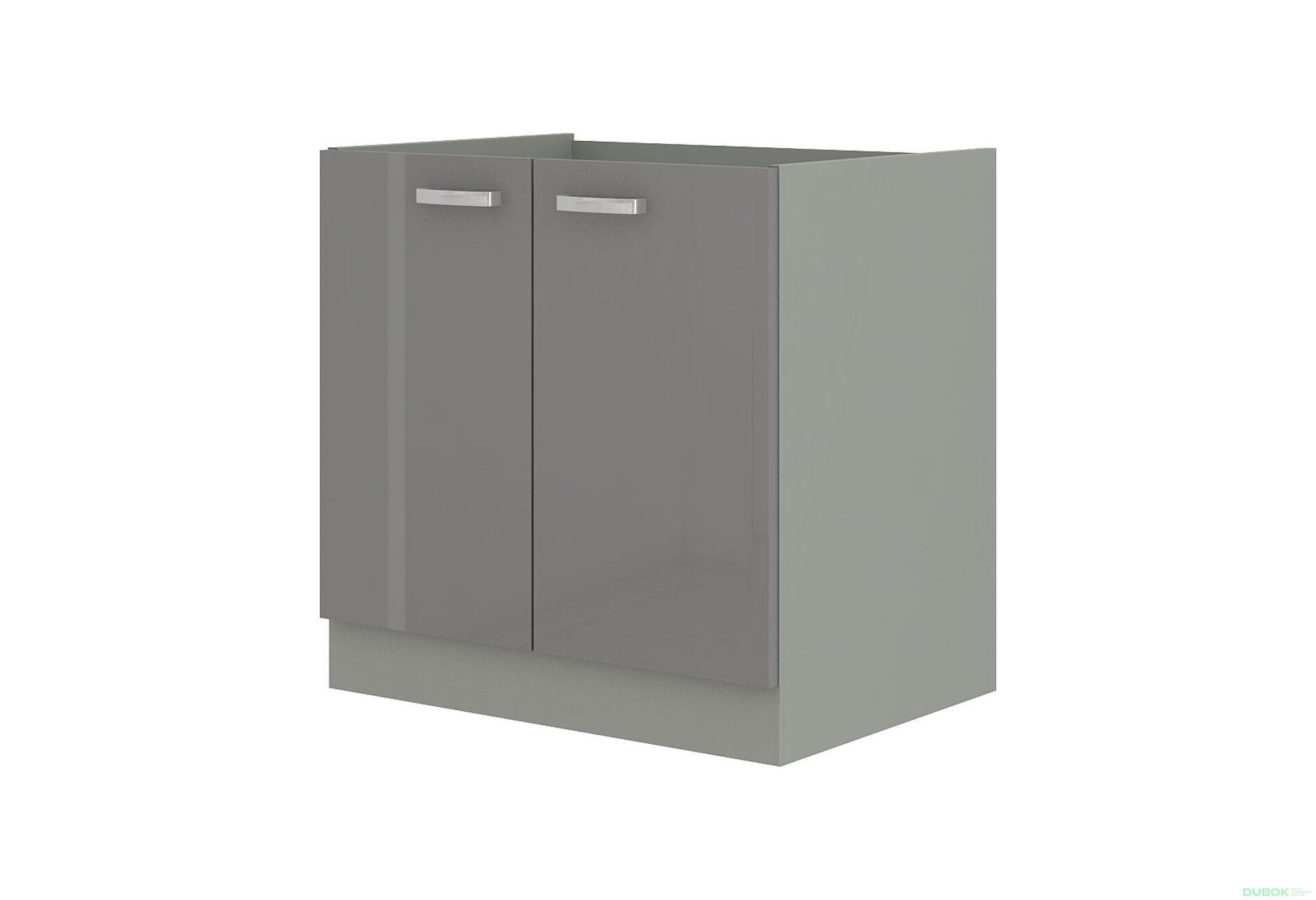Obrázek 5125 - Kuchyňská sestava 2.6 m (I) Grey šedý platinový / šedý lesk