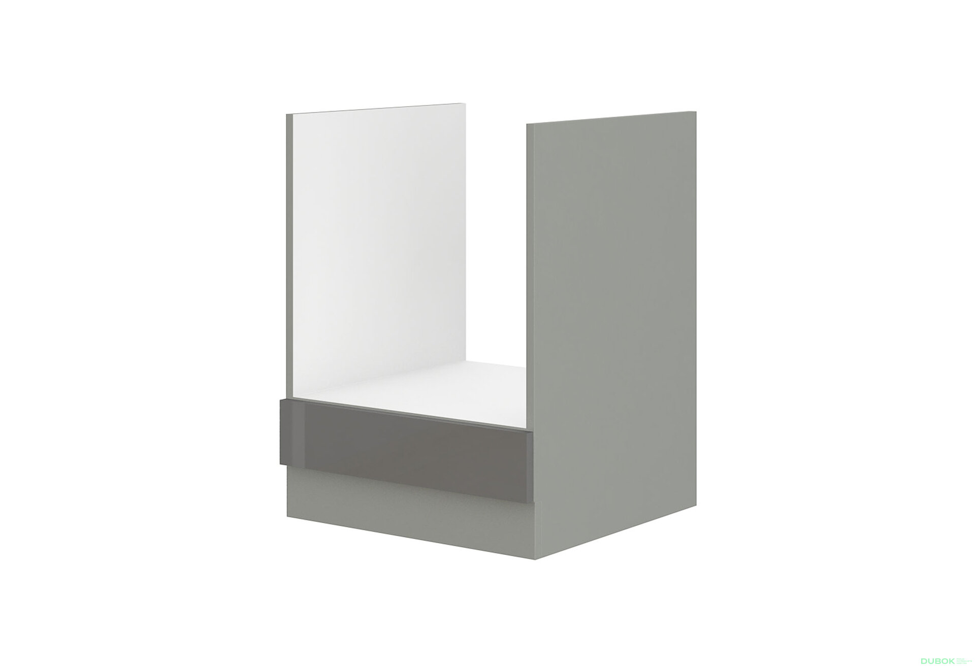 Obrázek 5127 - Kuchyňská sestava 2.6x2.7 m Grey šedý platinový / šedý lesk