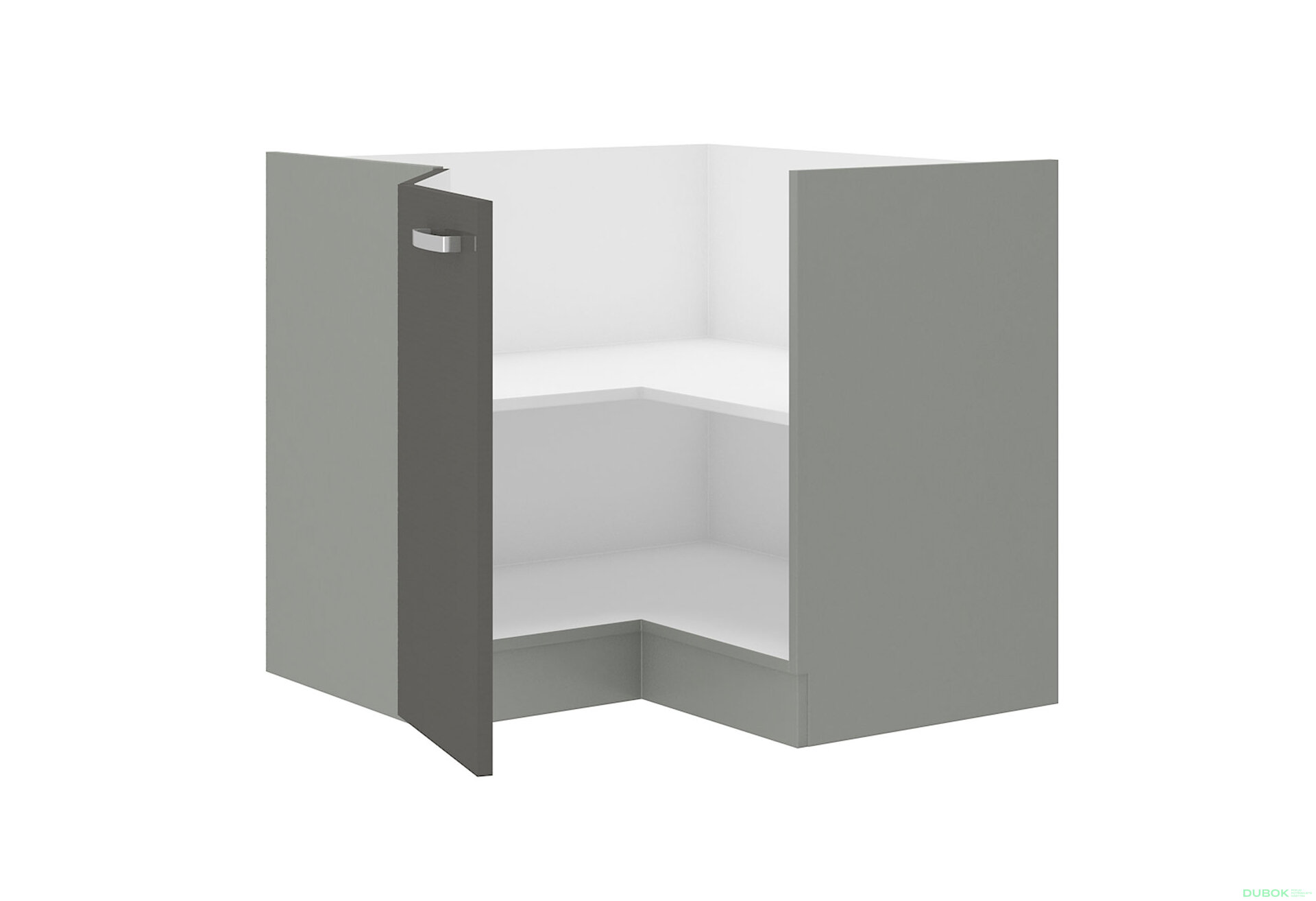 Obrázek 2 - 89x89 DN 1F BB Grey šedý platinový / šedý lesk