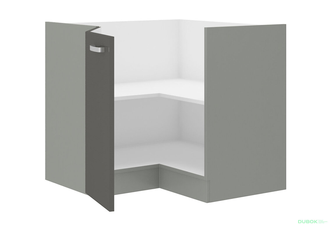 Obrázek 2 - 89x89 DN 1F BB Grey šedý platinový / šedý lesk