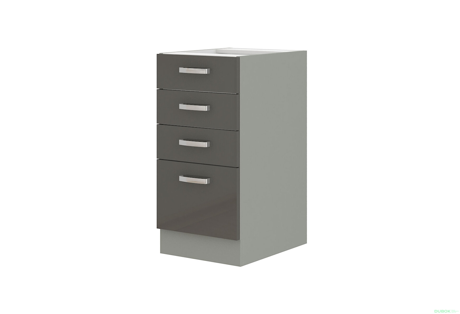 Obrázek 5145 - Kuchyňská sestava 2.6 m (I) Grey šedý platinový / šedý lesk