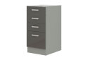Obrázek 5145 - Kuchyňská sestava 2.6 m (I) Grey šedý platinový / šedý lesk